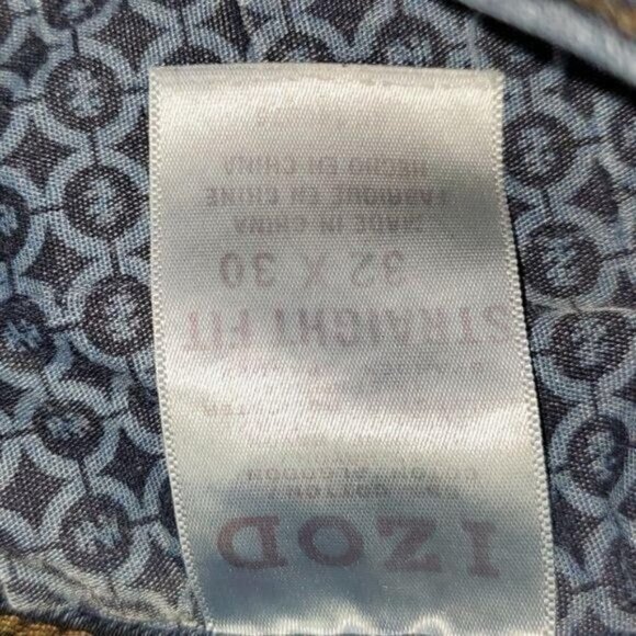 Izod Comfort Straight Stretch Sz. 32 x 30 Blue Jeans - Picture 6 of 10